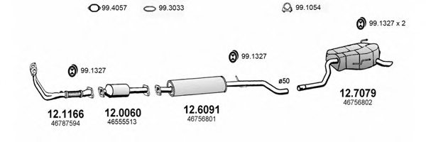 ASSO ART0760 Exhaust System